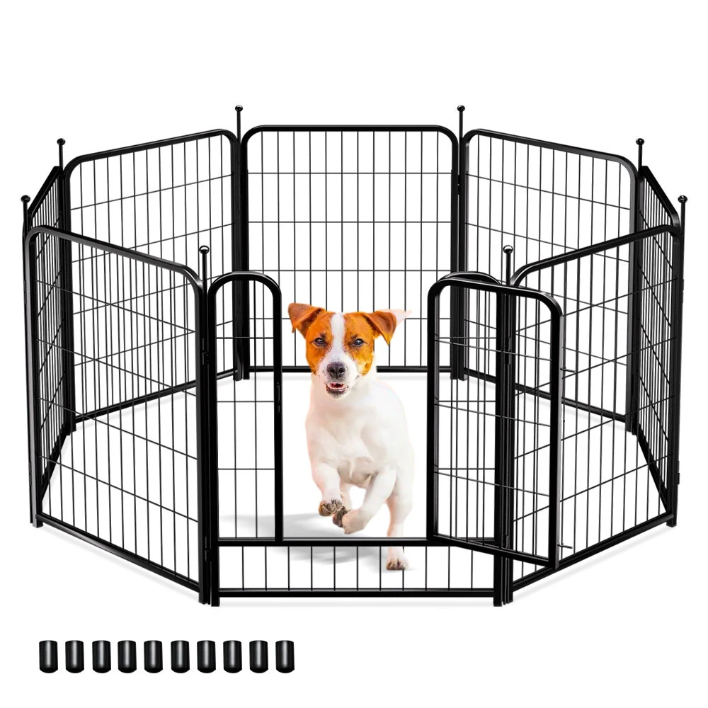 PawGiant Dog Playpen Designed for Indoor Use, Dog Pen with Rubber Pads for Small Medium Dogs Puppy Inside (image for) PawGiant Dog Playpen Designed for Indoor Use, Dog Pen with Rubber Pads for Small Medium Dogs Puppy Inside